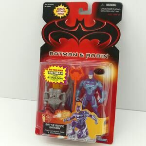 Batman & Robin Battle Board Batman Action Figure W/ Bonus Batman Ring New